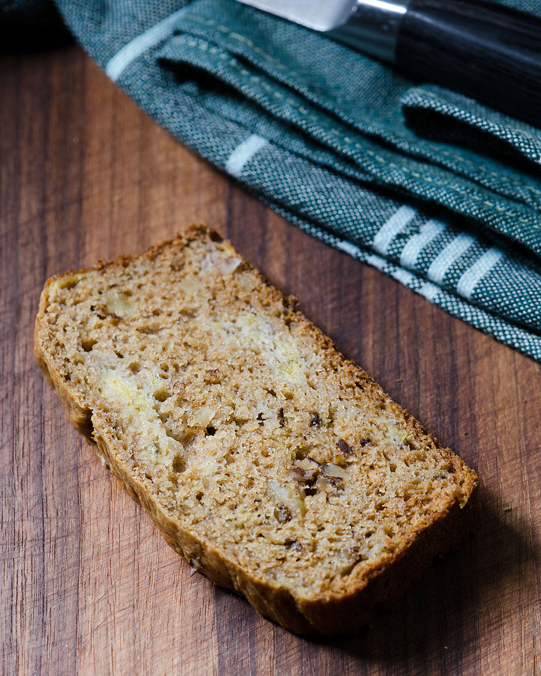 single slice of banana bread